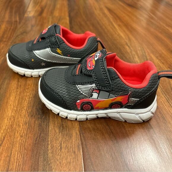 Disney Baby Pixar Cars Lightning McQueen grey Velcro sneakers - Picture 3 of 6